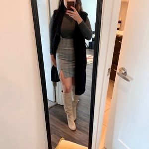 Forever21 Plaid Overall Skirt